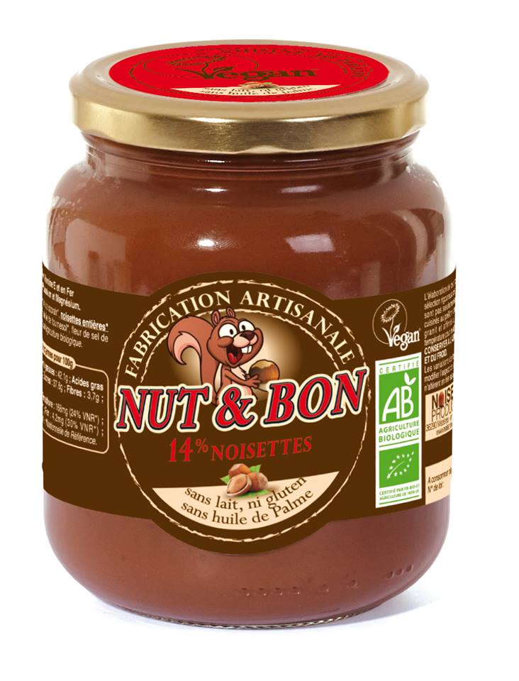 NOISERAIE PRODUCTION - Nut & Bon 14 % noisettes le pot