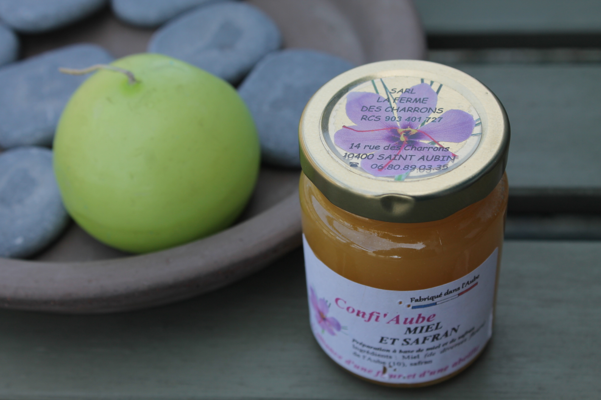 LA FERME DES CHARRONS - Confit'Aube Miel et Safran 