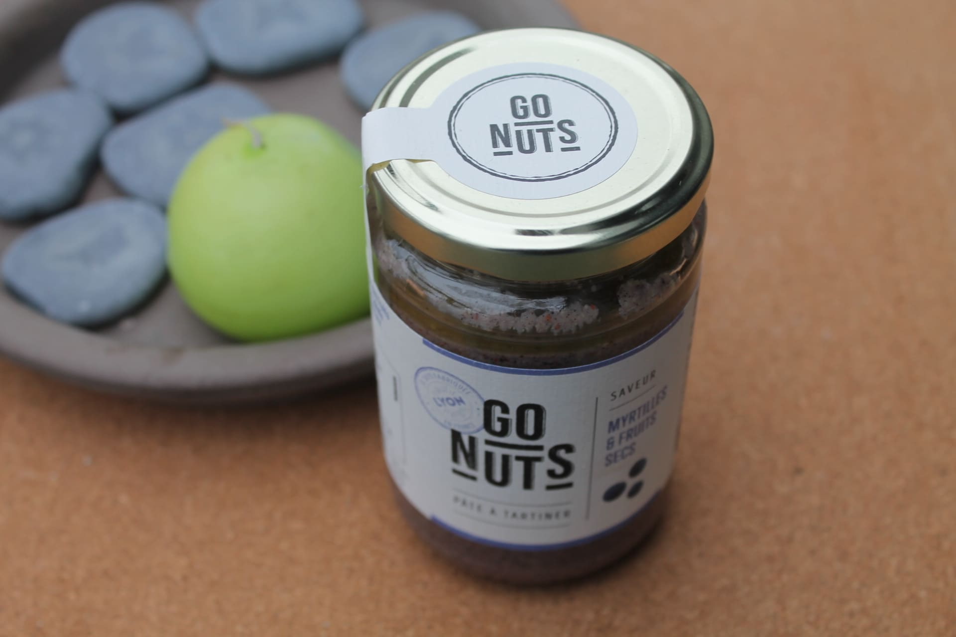 GO NUTS – Pâte à tartiner fruitées : Myrtille & Fruits Secs 