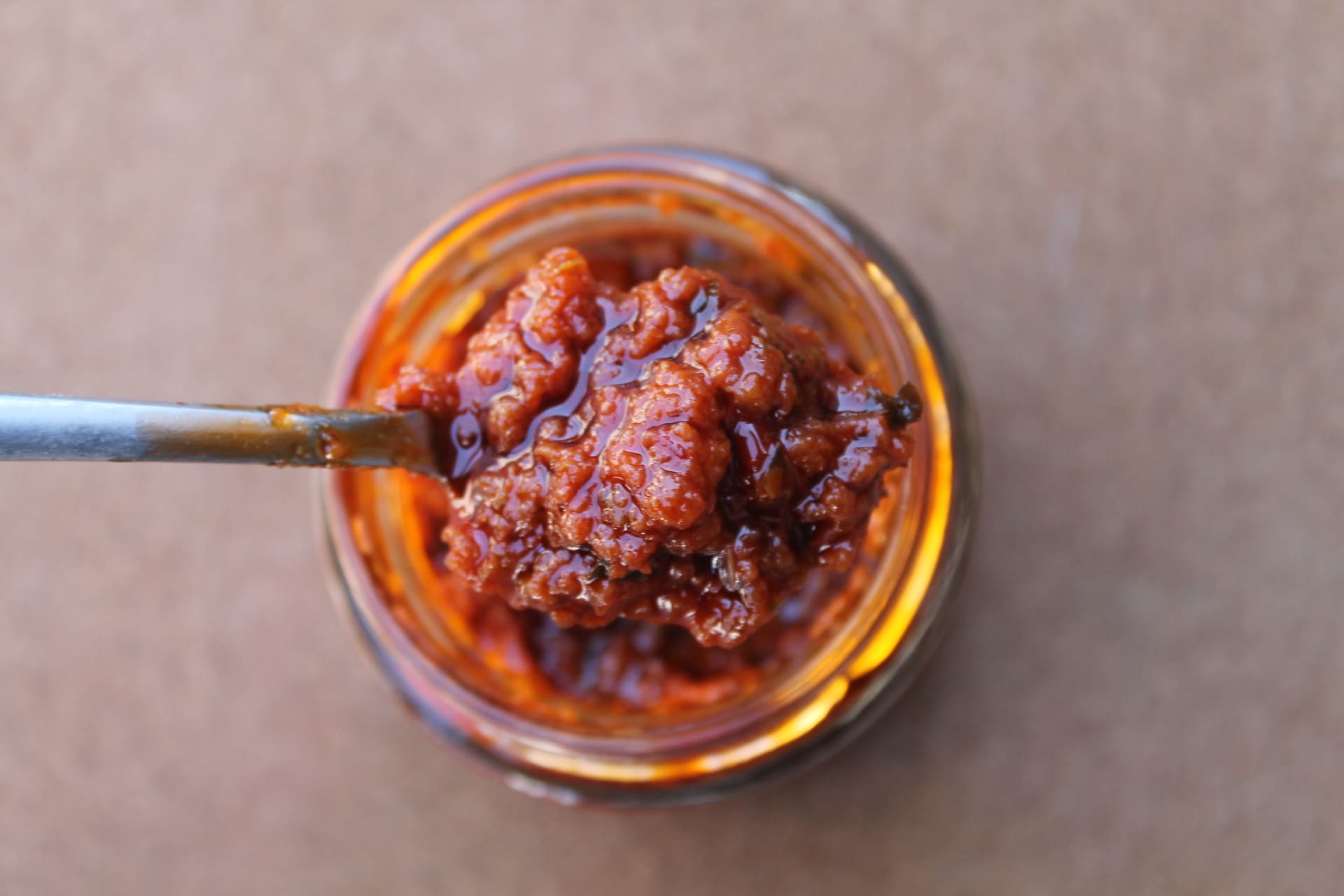 POLLI 1872 – Aperitivo à tartiner Tomates Séchées All’Arrabiata cuillère