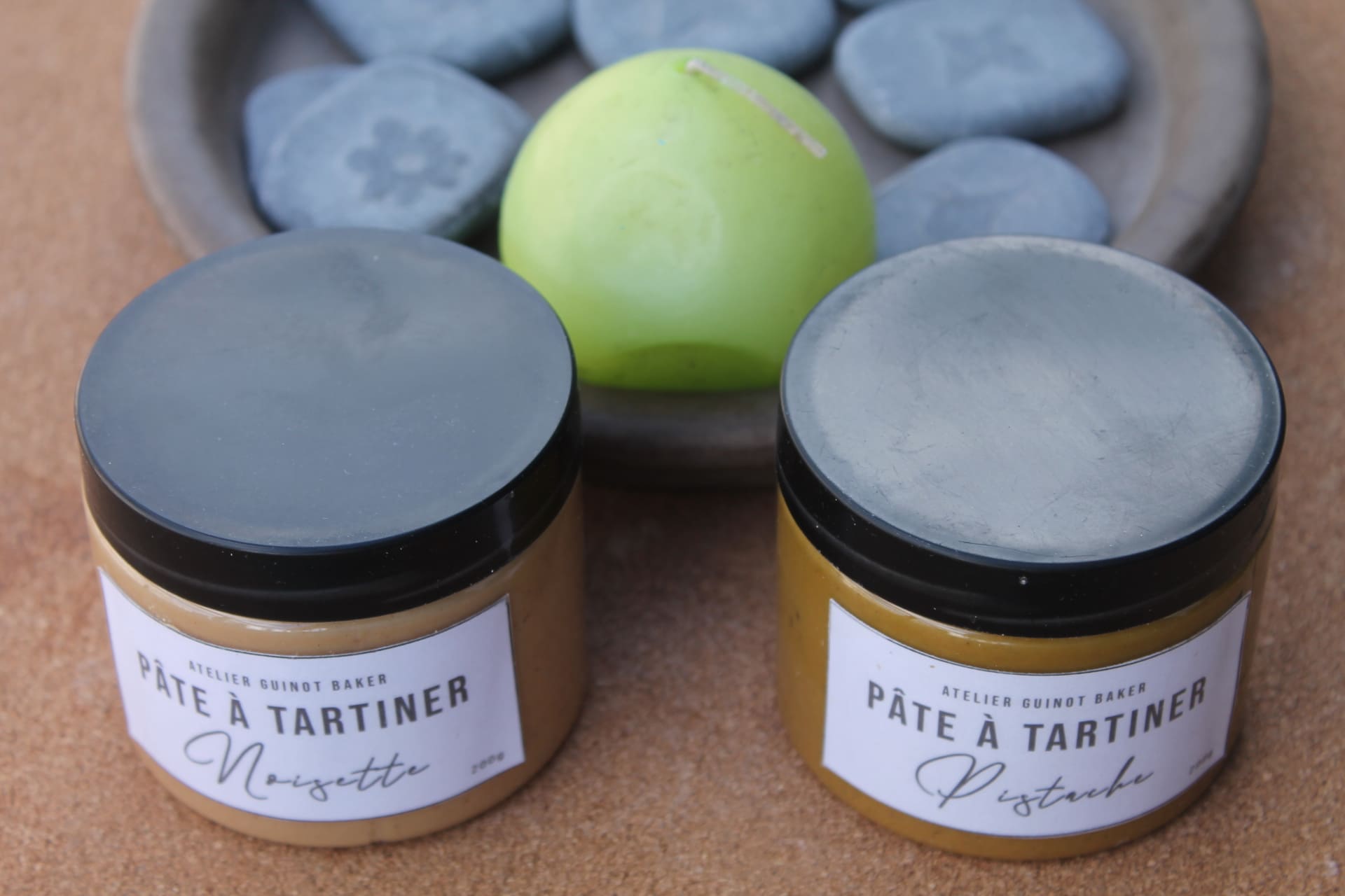 ATELIER GUINOT BAKER – Pâtes à tartiner Noisette/Pistache
