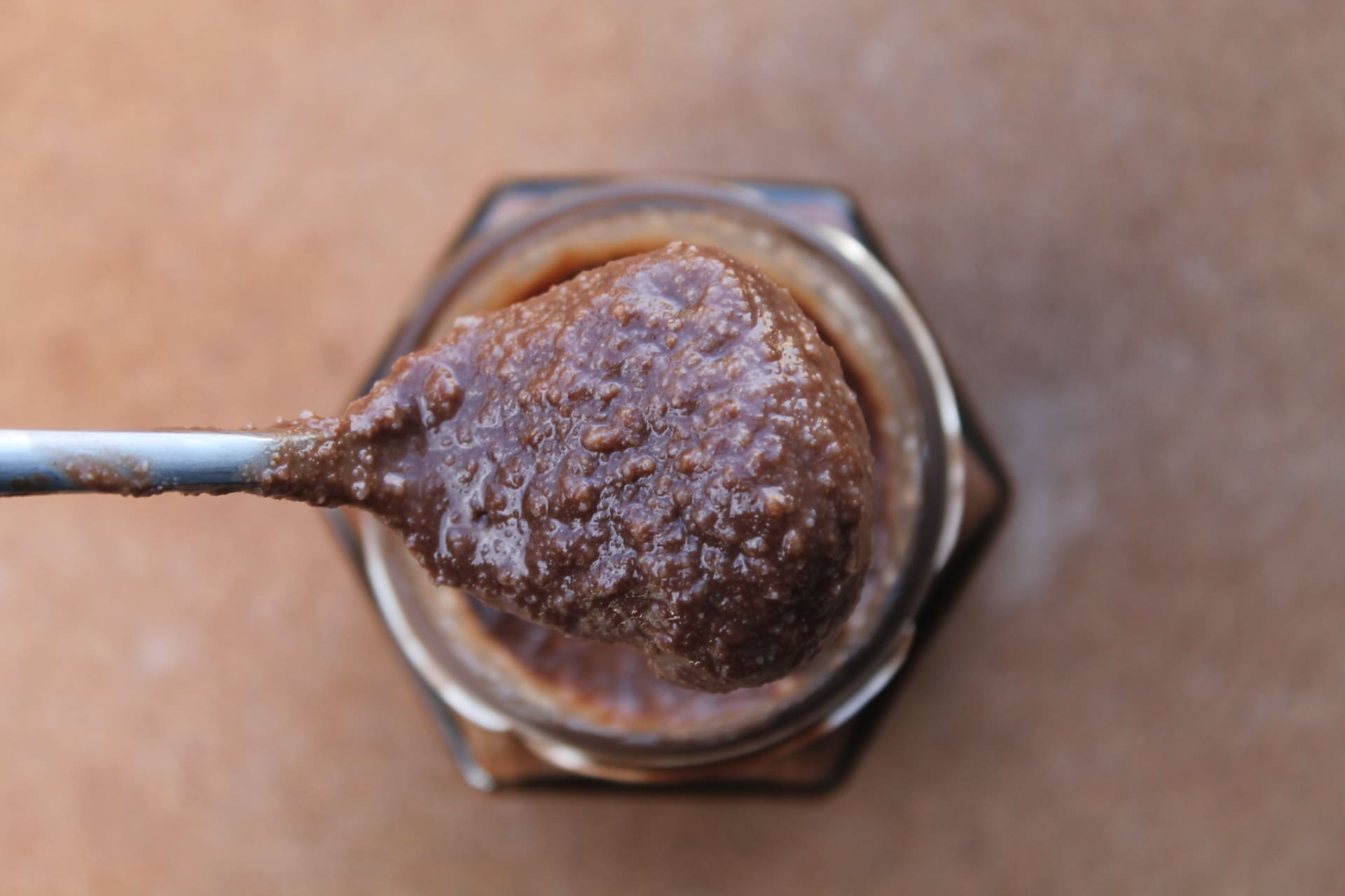 PATRICE CAYUELA PÂTISSERIE – Pâte à tartiner choco-sarrasin cuillère