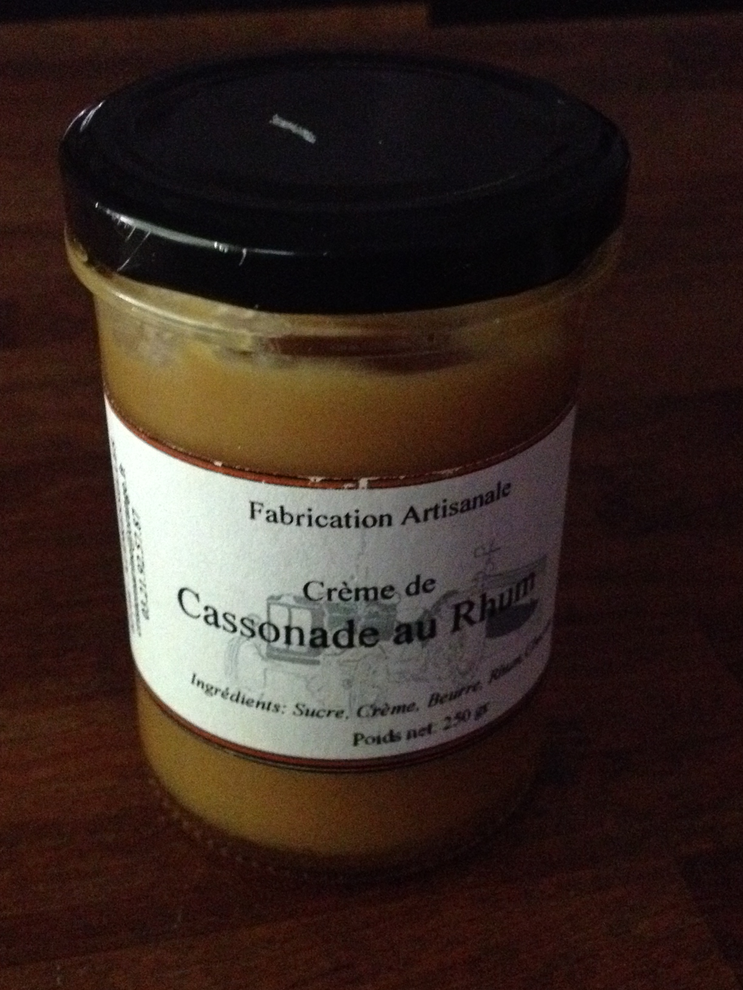 LE CRAN GOURMAND  - NAO Crème de cassonnade au rhum 
