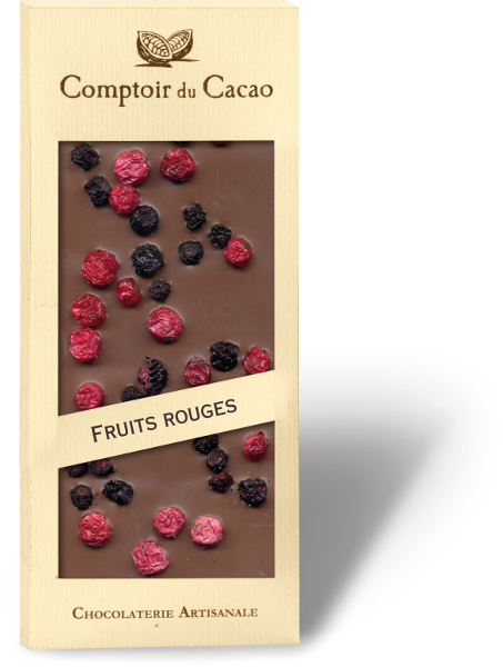 COMPTOIR DU CACAO - Fruits rouges lait 36 % 