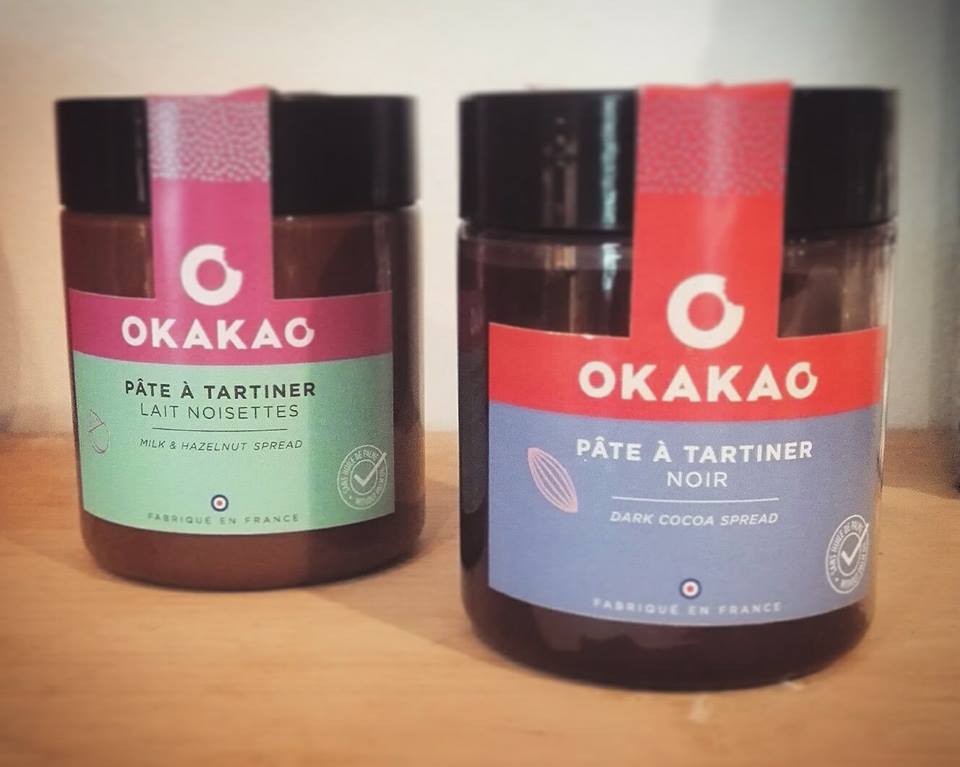 OKAKAO - Pâtes à tartiner Noisettes/Noire 