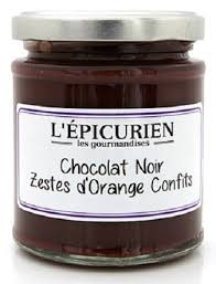 L'EPICURIEN - Pâte à tartiner chocolat noir zestes d'orange confits