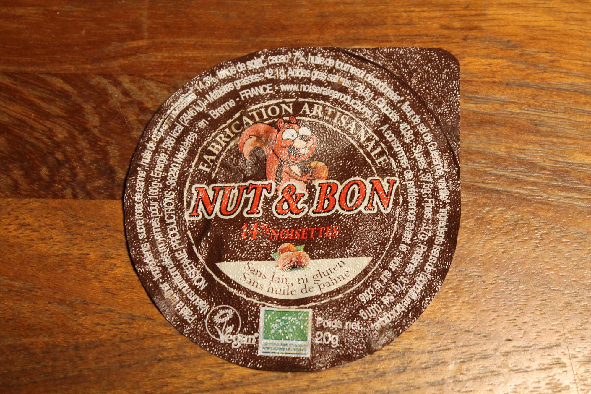 NOISERAIE PRODUCTION - Nut & Bon 14 % noisettes barquette
