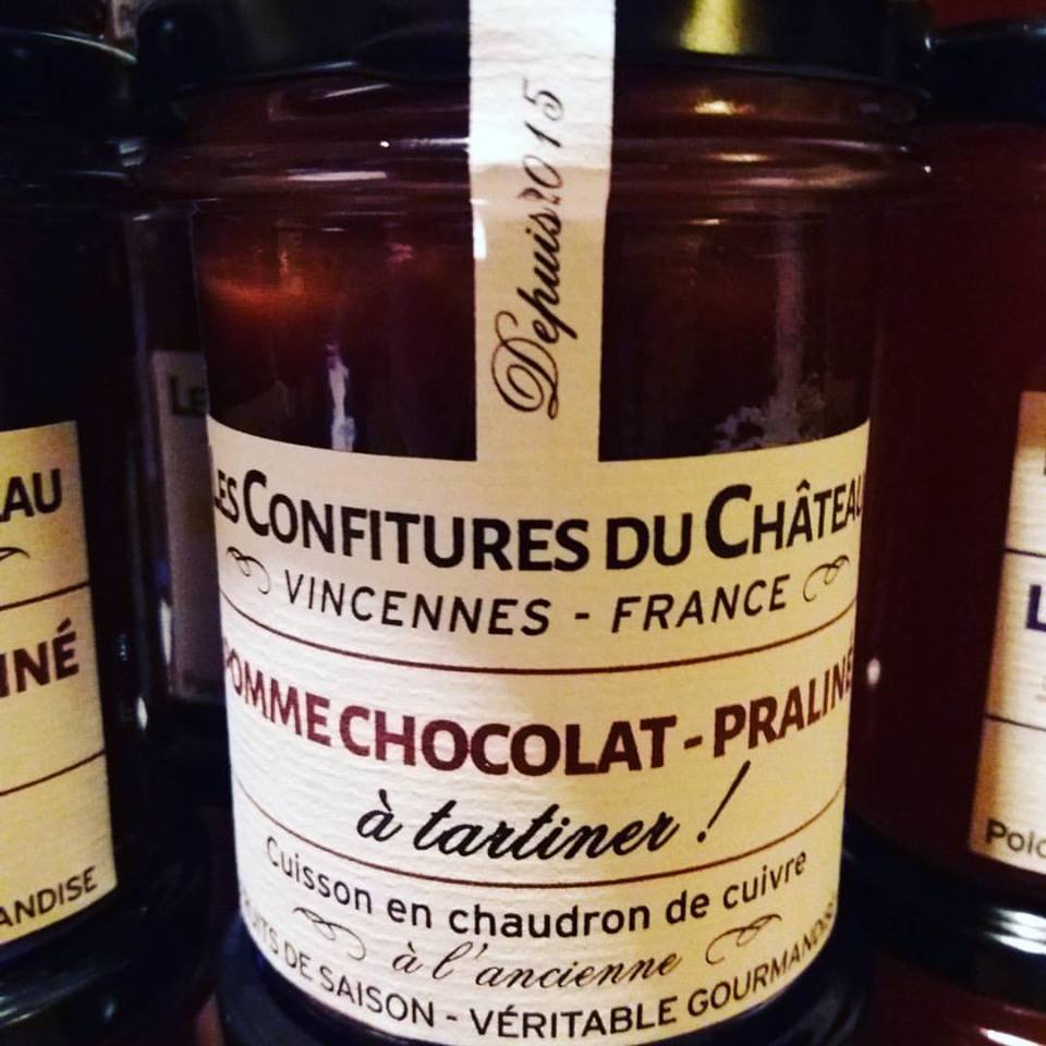 LES CONFITURES DU CHATEAU - Pomme Chocolat Praliné à tartiner 