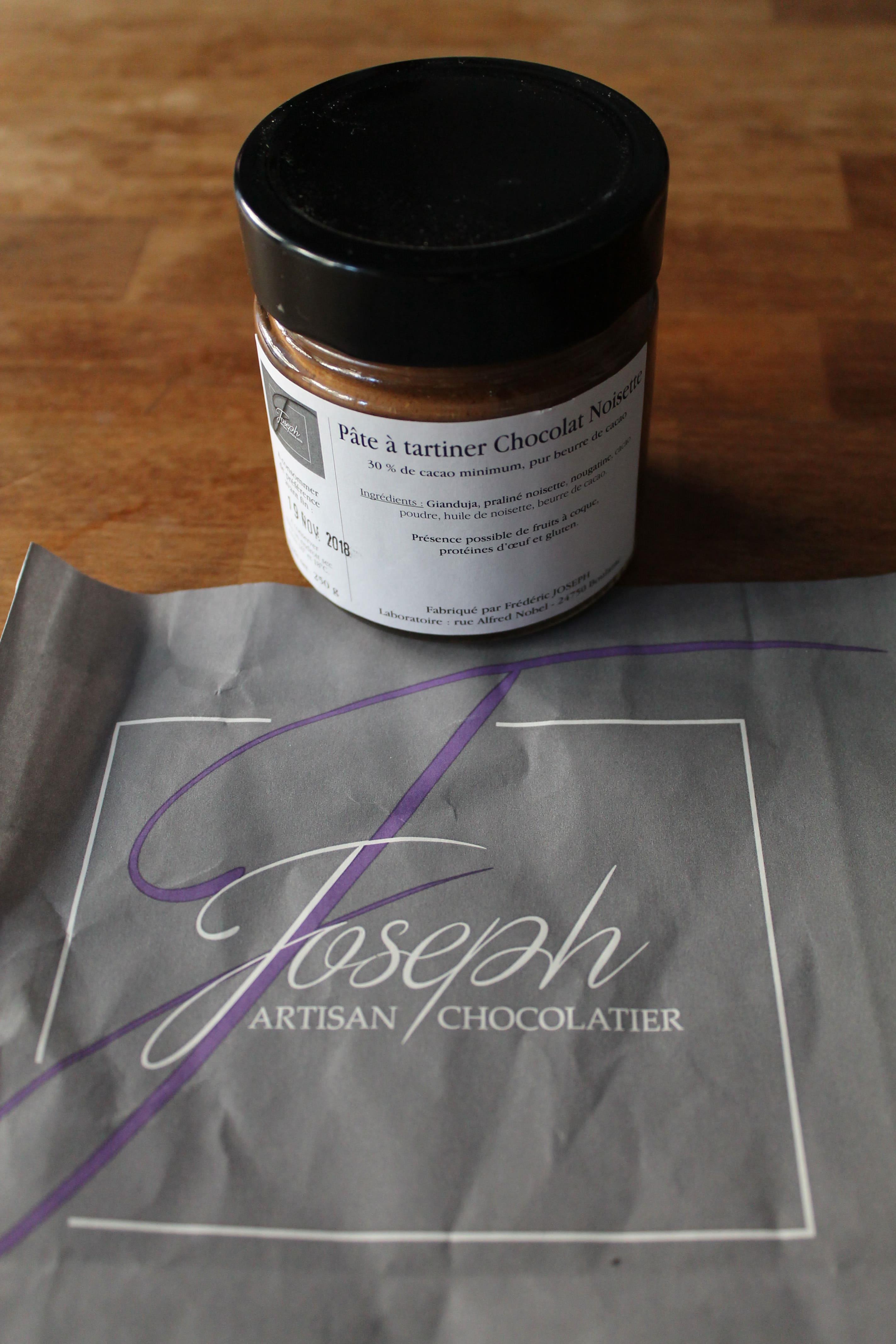 JOSEPH CHOCOLATIER - Pâte à tartiner chocolat noisettes 