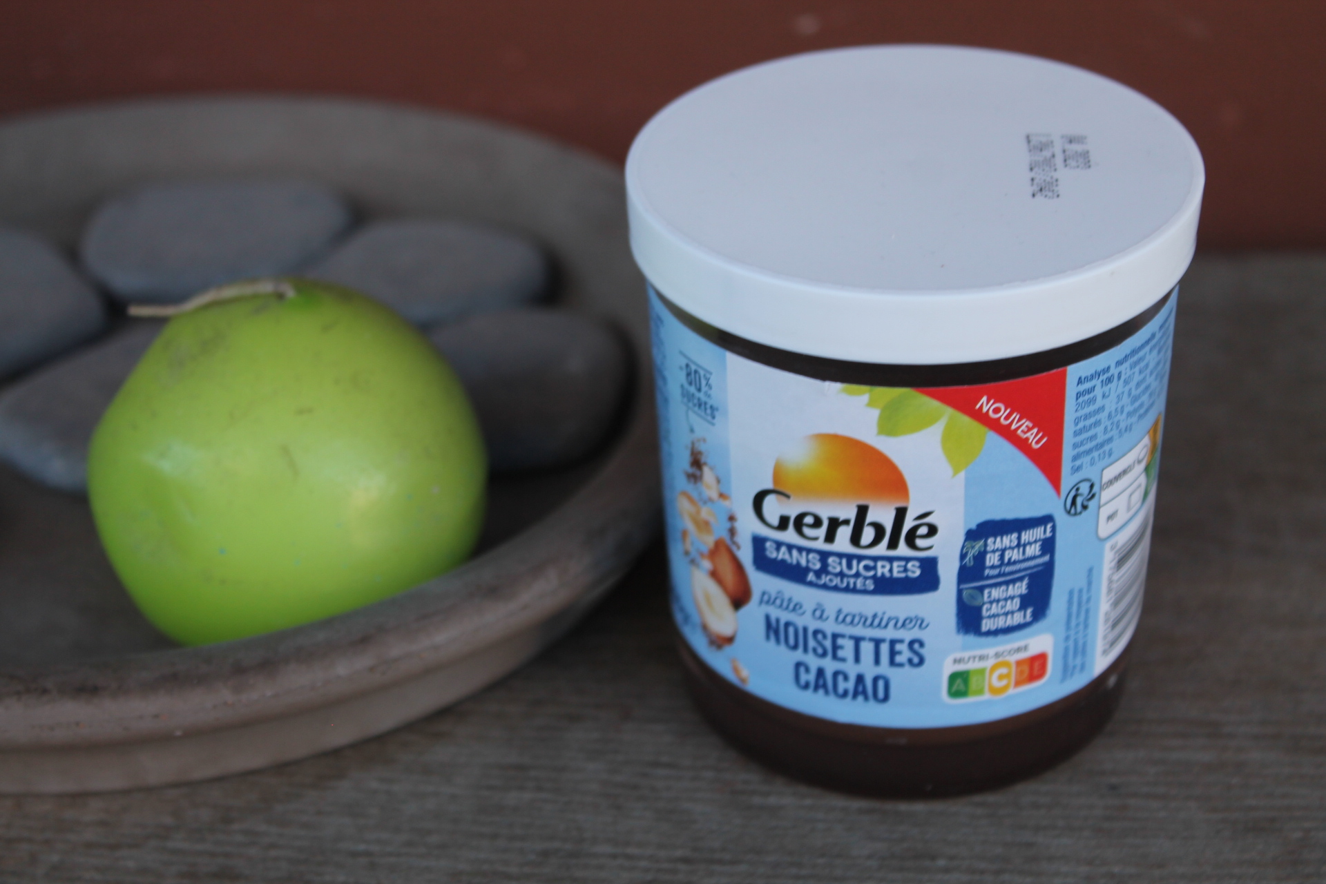 GERBLE- Pâte à tartiner noisette-cacao sans sucres ajoutés 