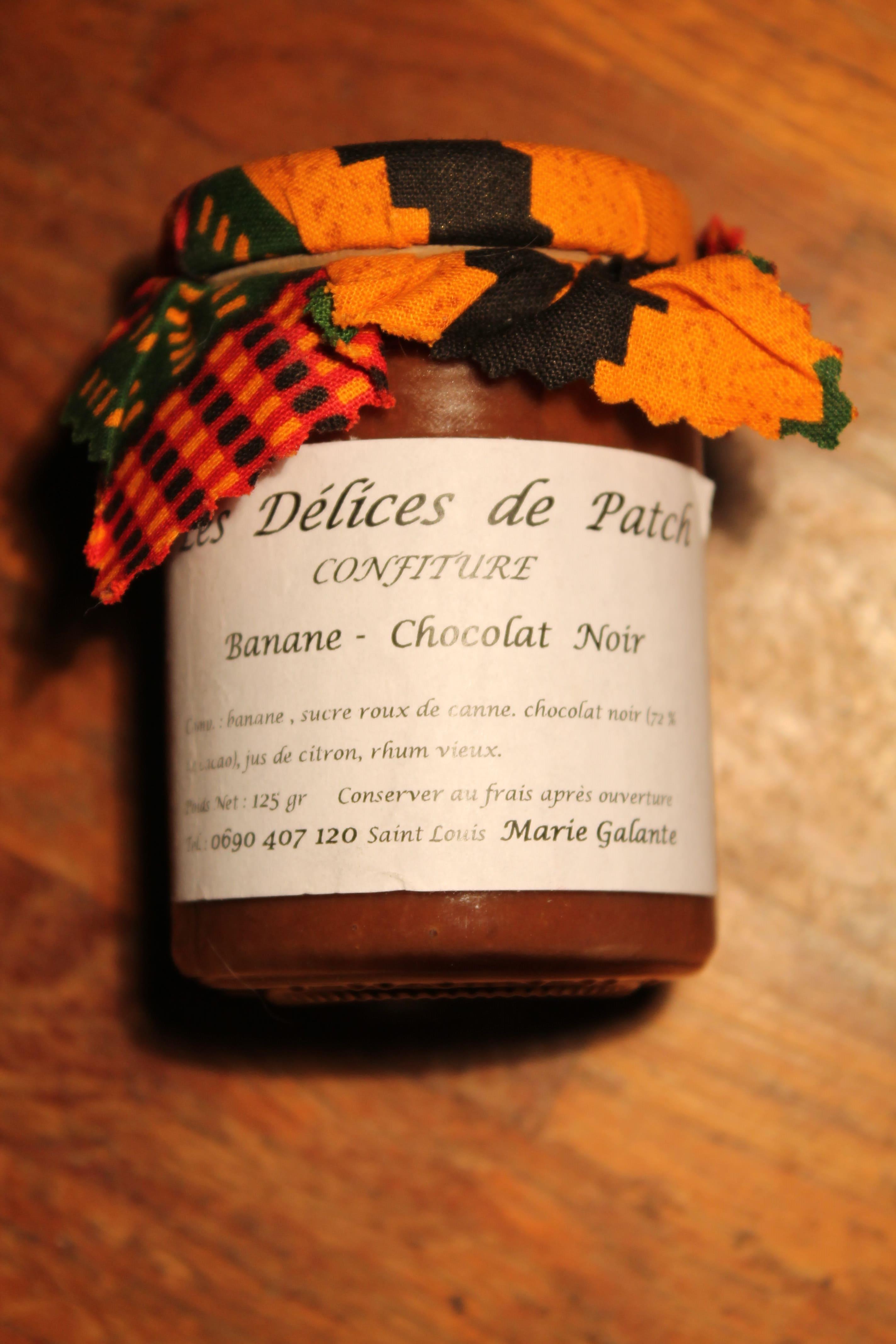 LES DELICES DE PATCH - Confiture banane chocolat noir 