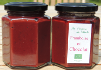 LES VERGERS DE DIODE - Confiture framboise Chocolat 