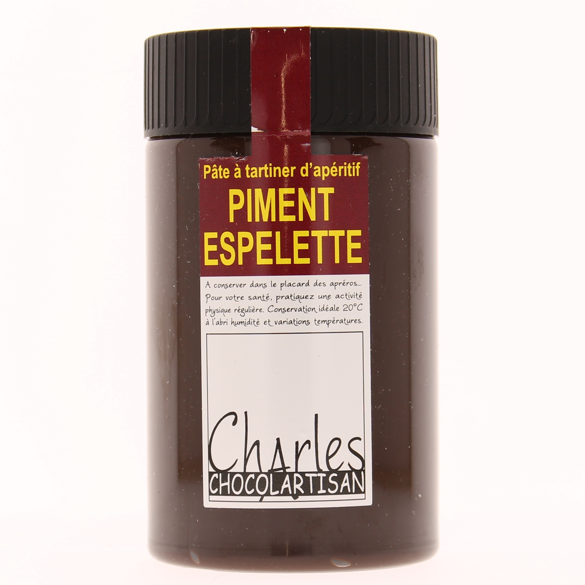 CHARLES CHOCOARTISAN - Pâte à tartiner Piment d'Espelette 