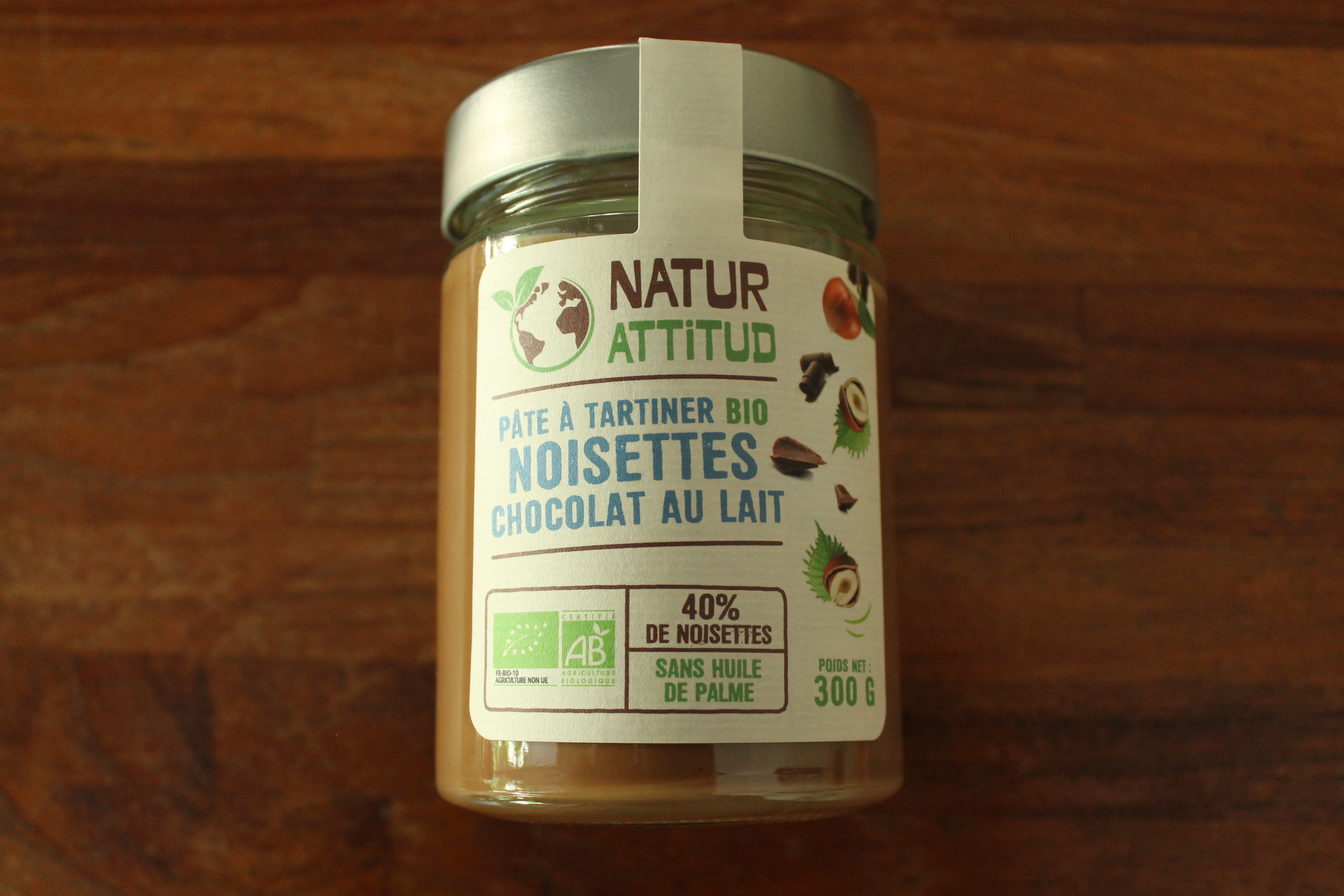 NATUR ATTITUD - Pâte à tartiner noisette chocolat au lait 