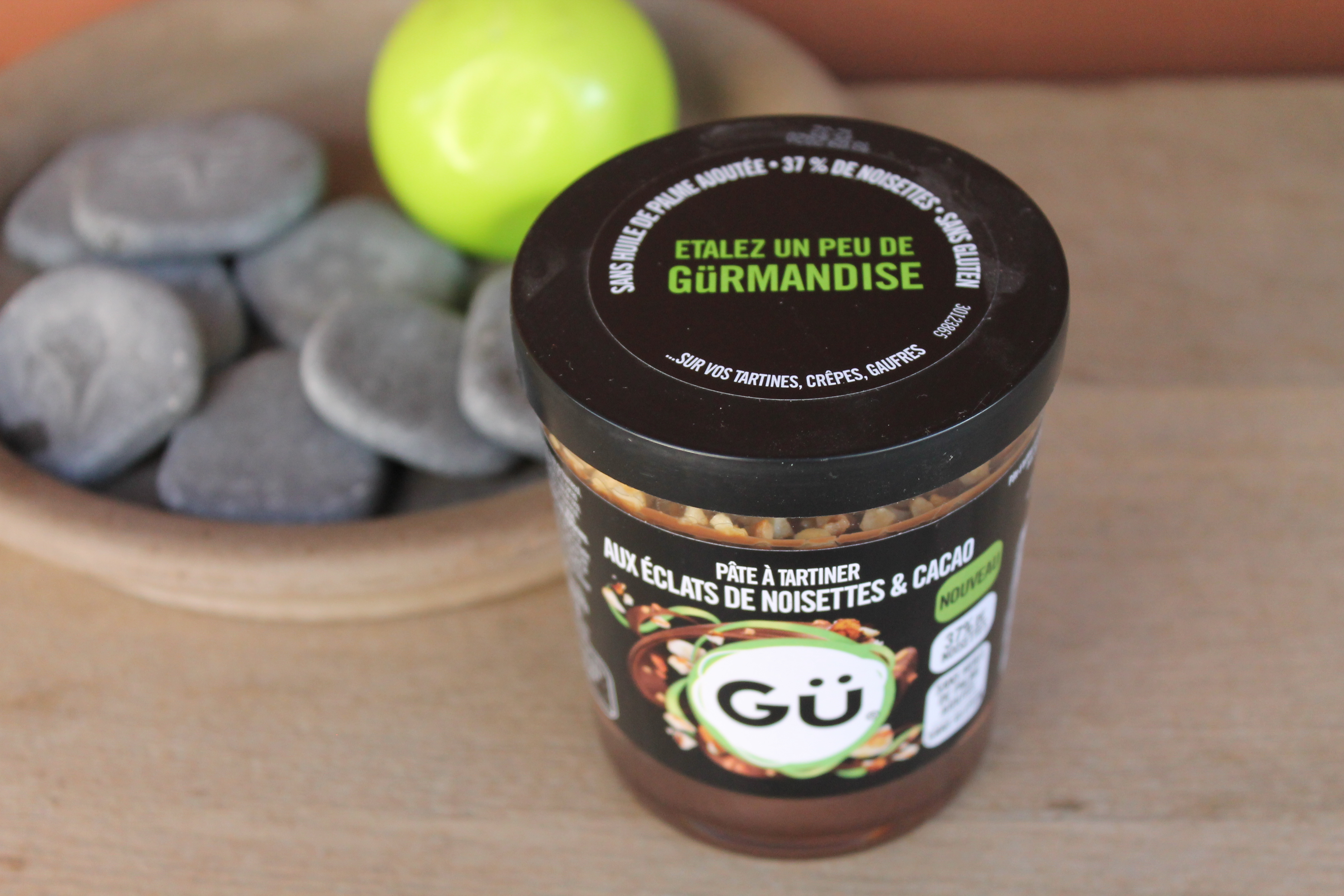 GU - Pâte à tartiner aux éclats de noisettes et cacao 