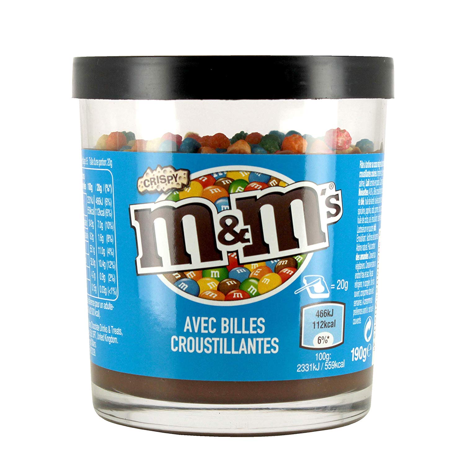 M&M'S - Pâteà tartiner avec billes croustillantes 