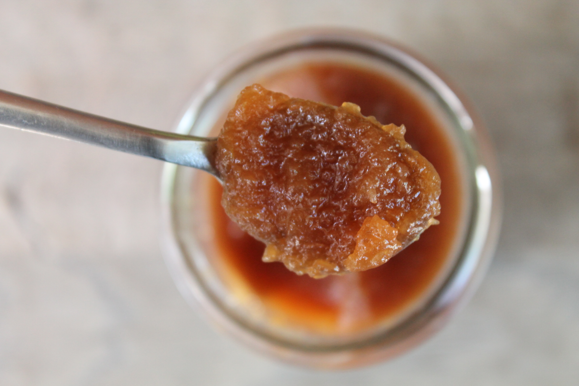 LA COUR D'ORGERES - Confiture Pomme Caramel au beurre salé cuillère