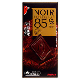 AUCHAN - Plaque Noir 85 % 