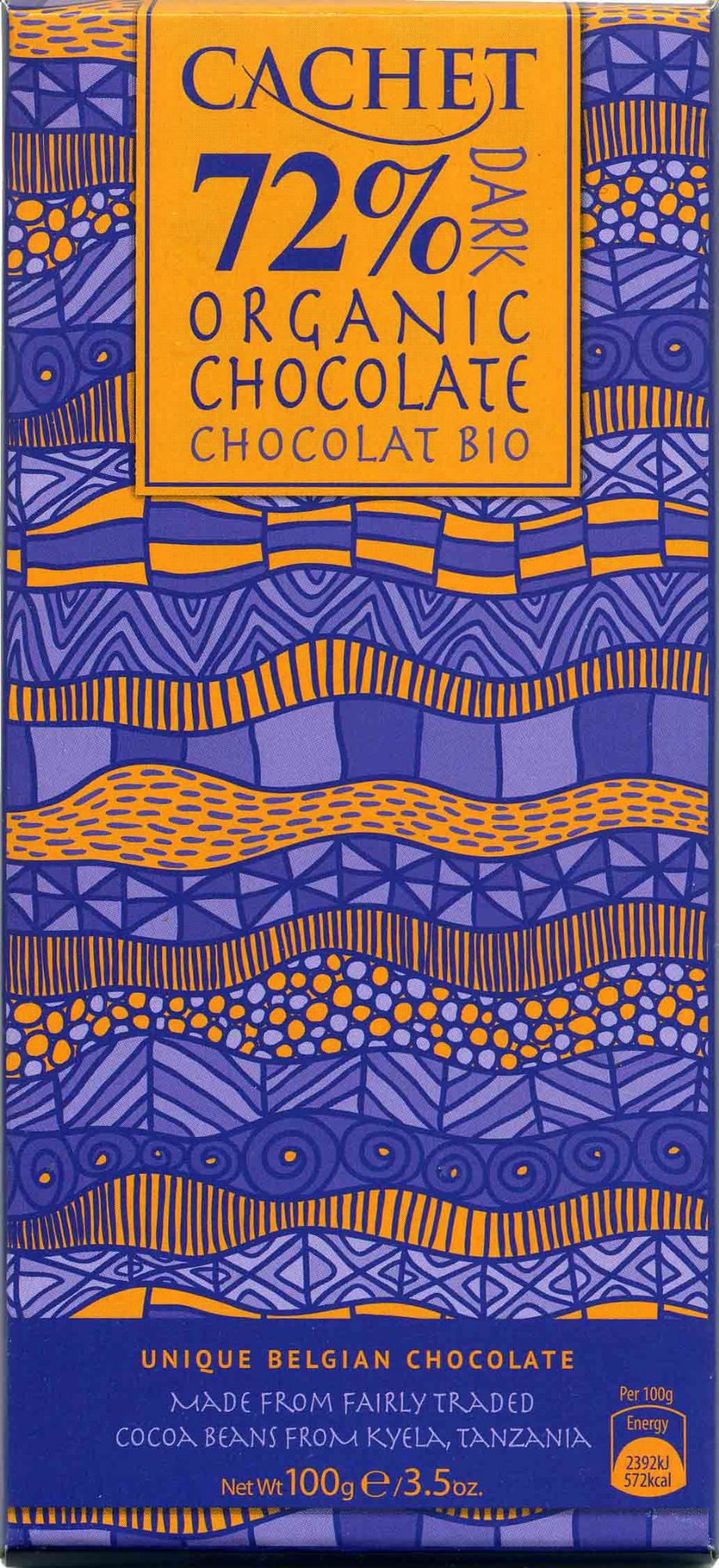CACHET - chocolat 72%