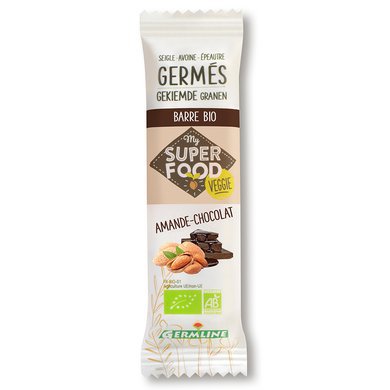 GERMLINE - Barre superfood amandes chocolat 