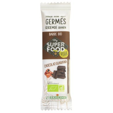 GERMLINE - barre superfood chocolat guarana GERMLINE - barre superfood chocolat guarana