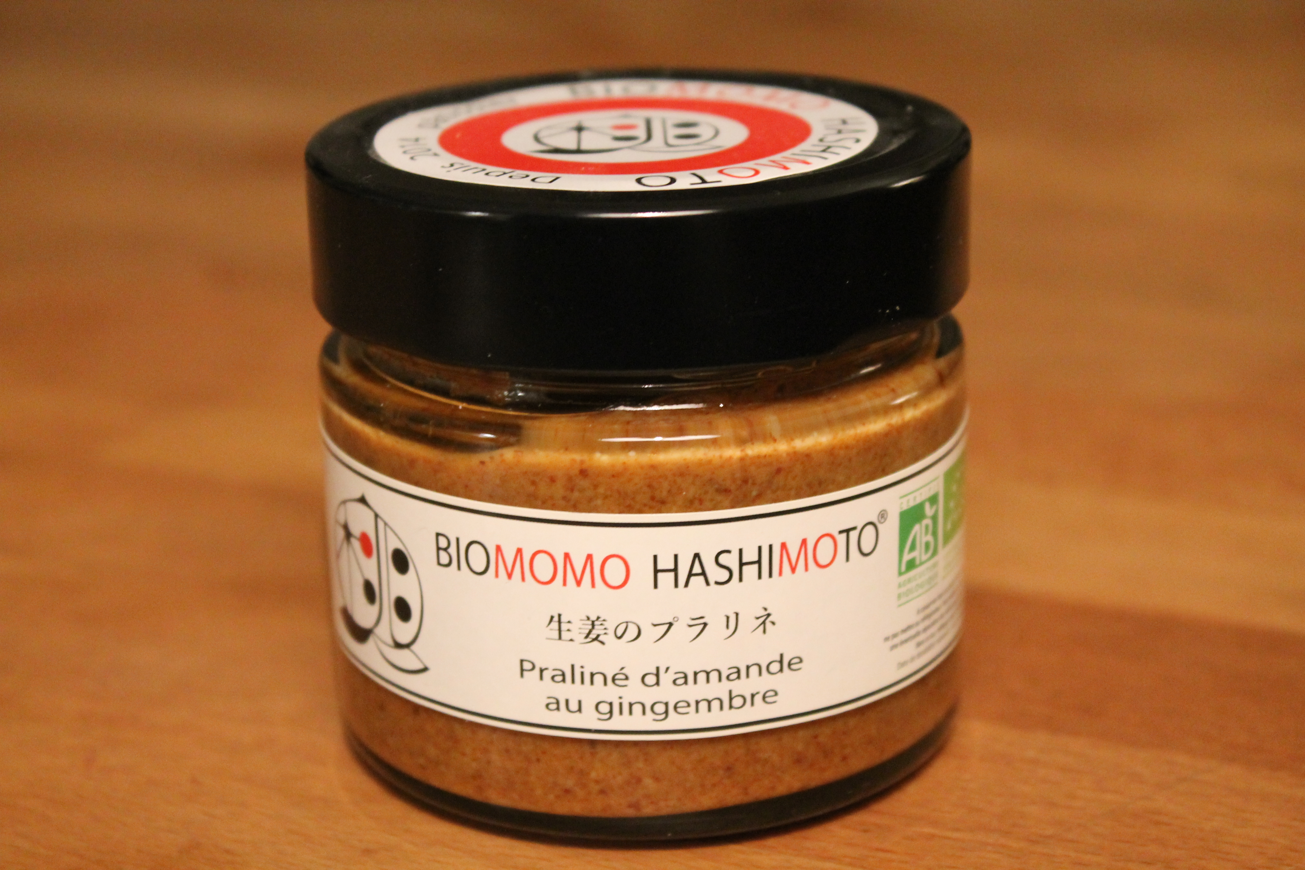 BIOMOMO HASHIMOTO - Praliné d'amandes au gingembre 
