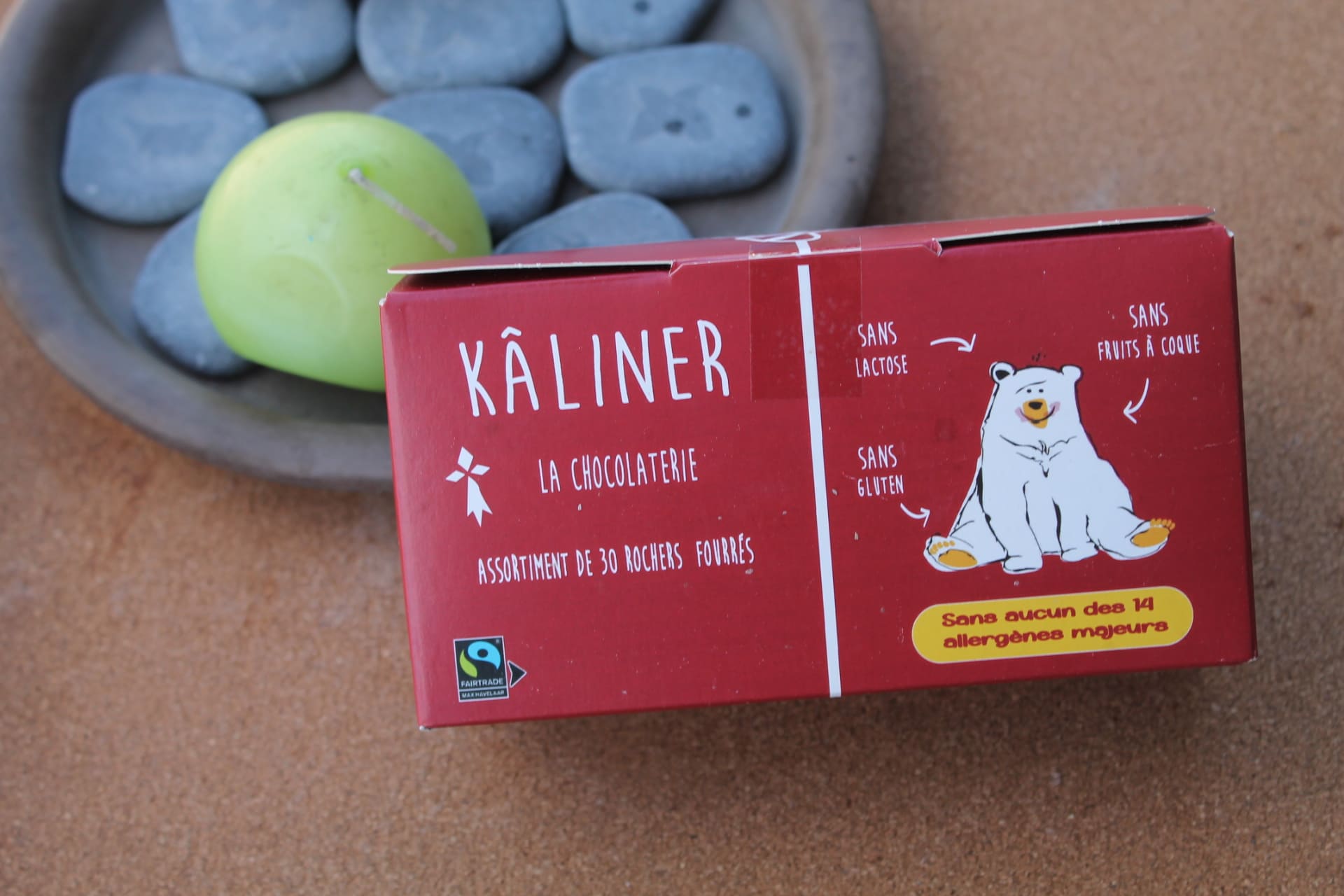 KÂLINER CHOCOLATERIE – Assortiment de 30 rochers fourrés