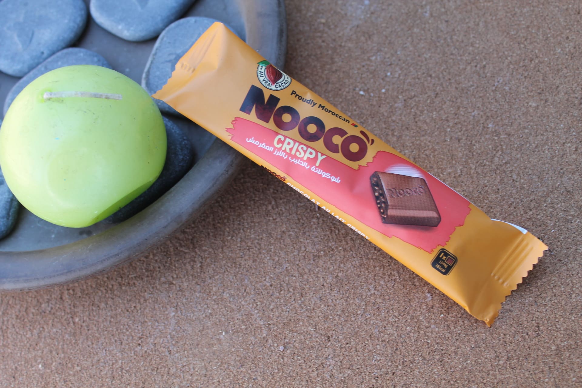 NOOCO - Barre chocolat lait riz soufflé 