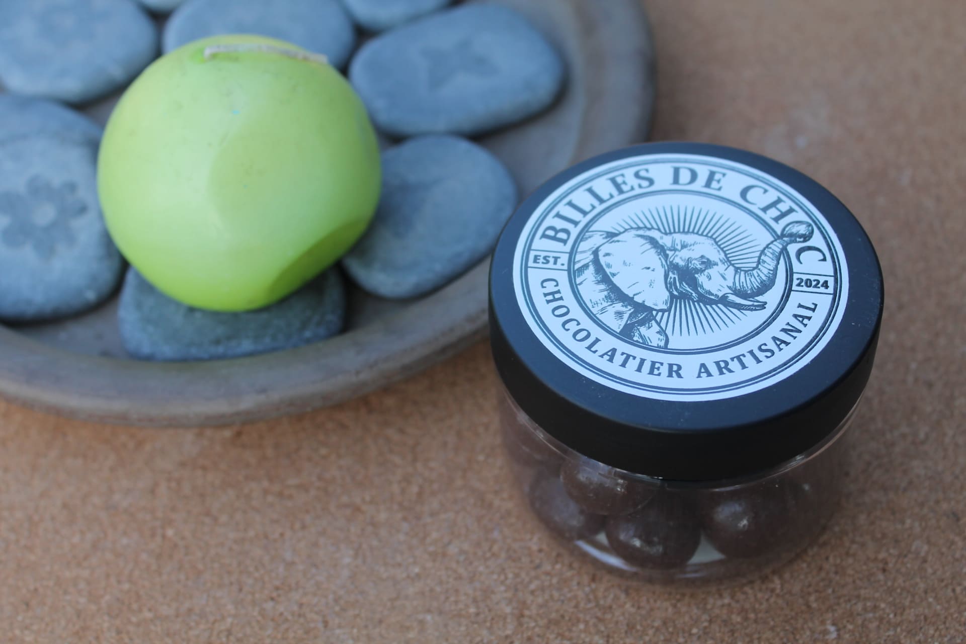 BILLES DE CHOC – Billes noisettes noir