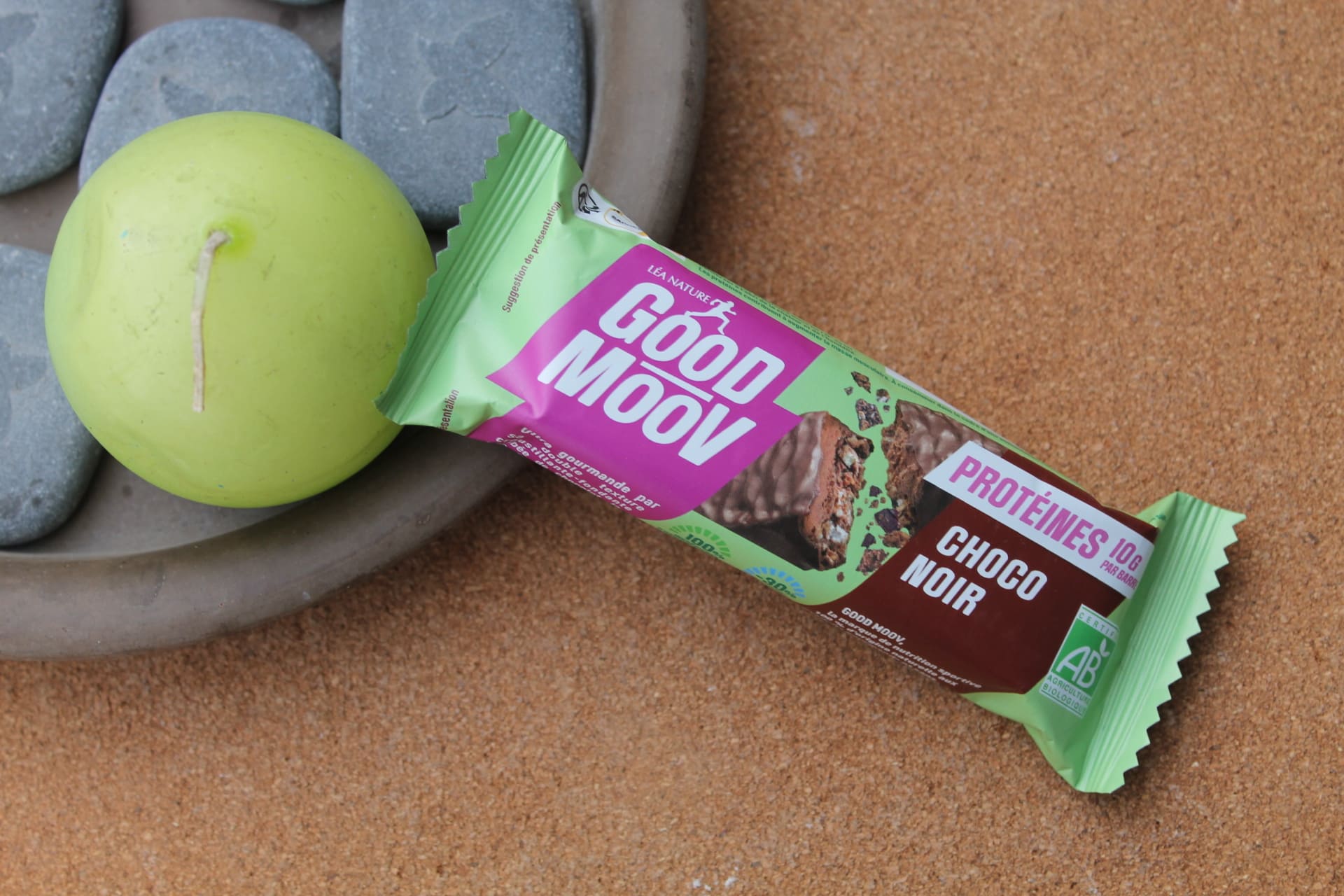 GOOD MOOV – Barre Protéinée Choco Noir 