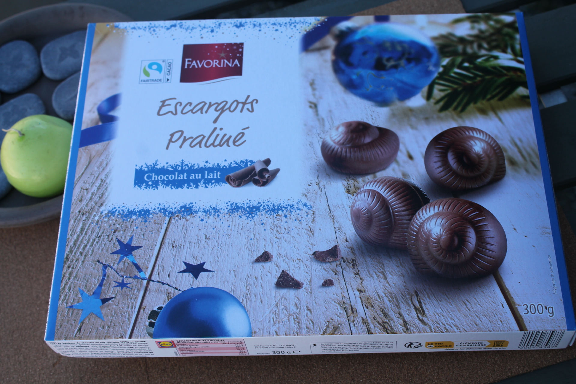 FAVORINA – Escargots Praliné Chocolat au lait 