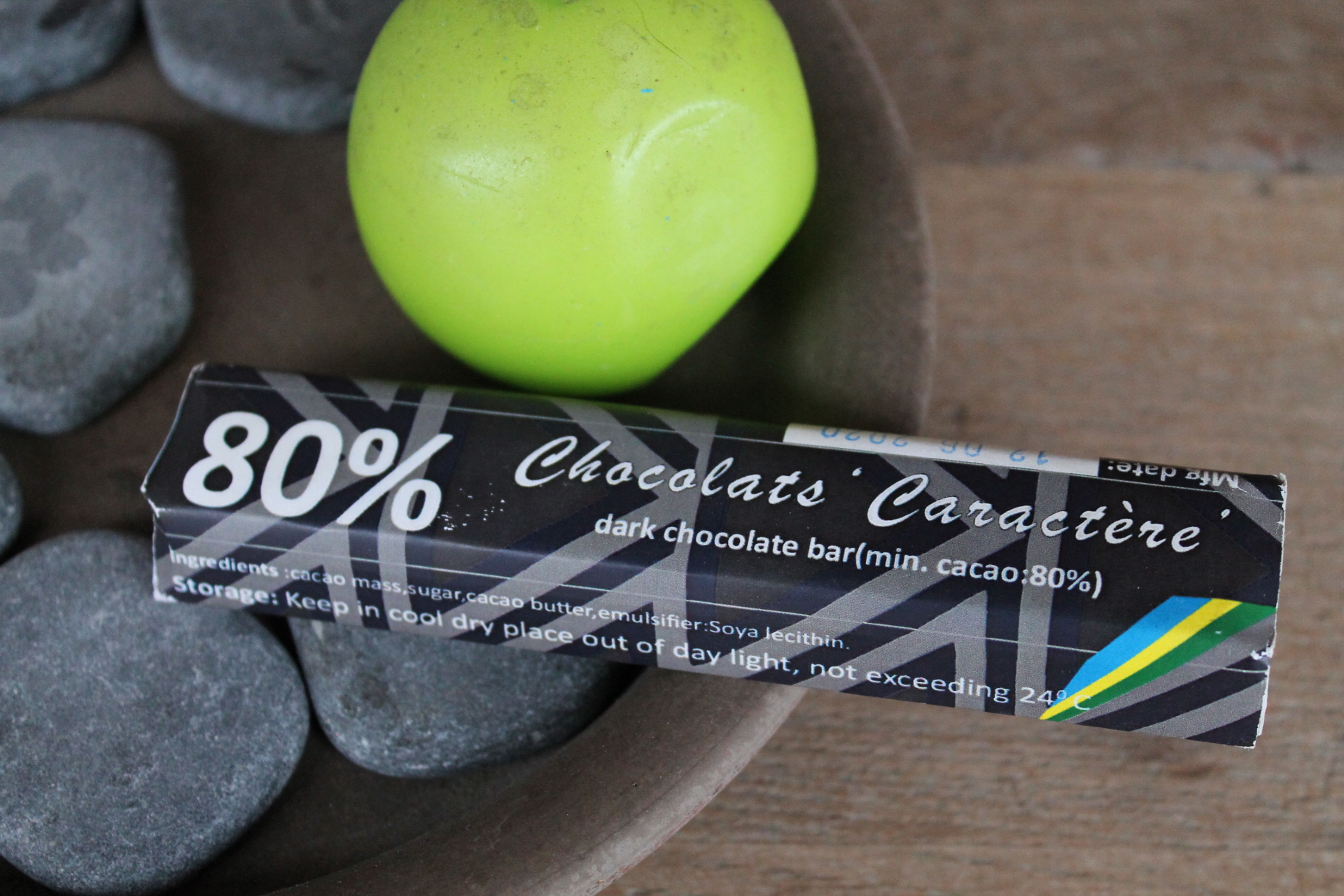 CHOCOLATS CARACTERE - Barre Chocolat Noir 80 % 