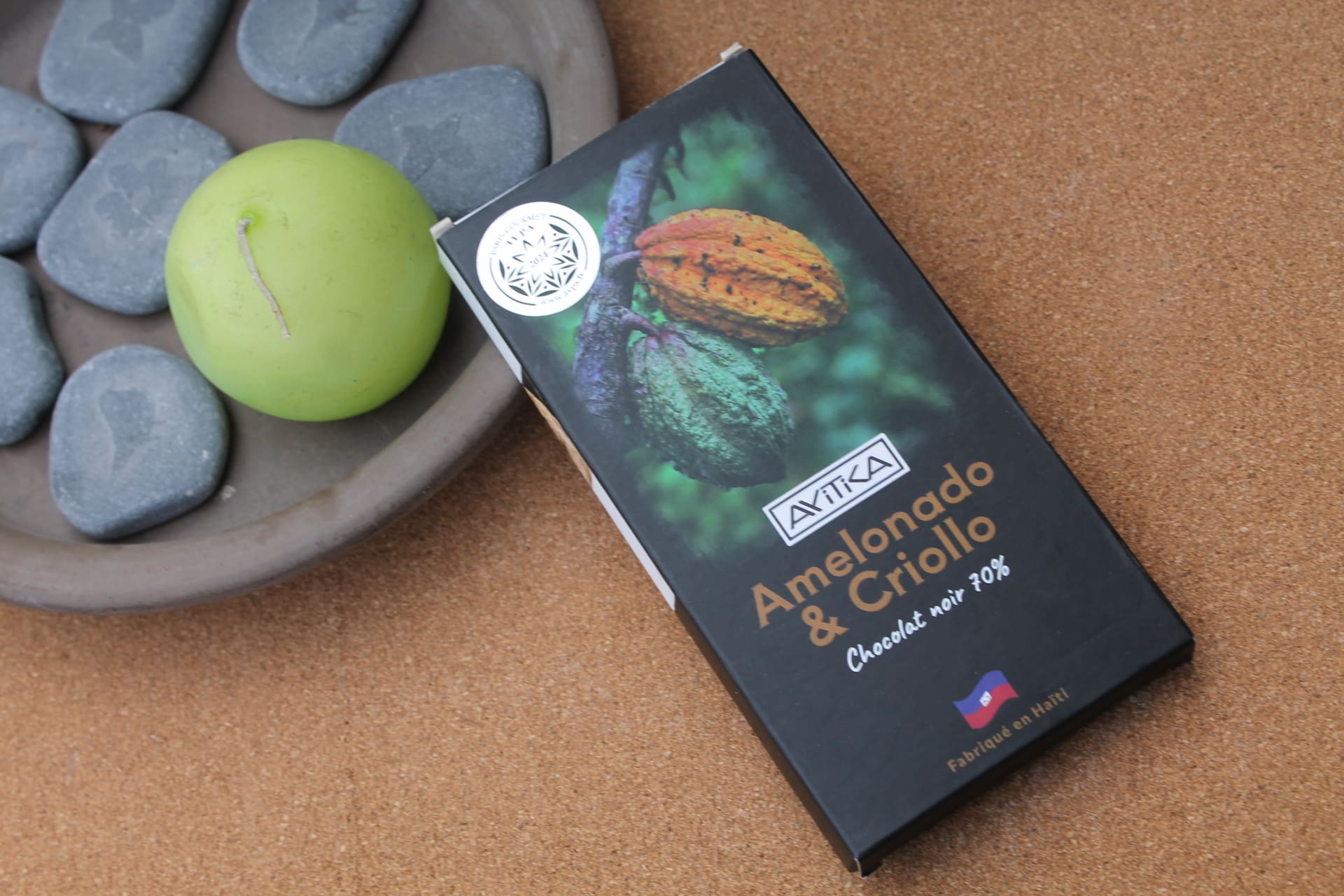 AYITIKA – Tablette Amelonado & Criollo chocolat noir 70 %