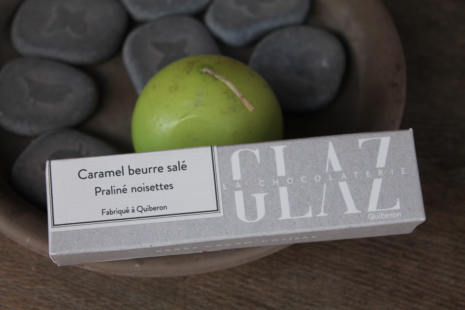 GLAZ – Barre Cacao-côtière Caramel au beurre salé Praliné Noisette 