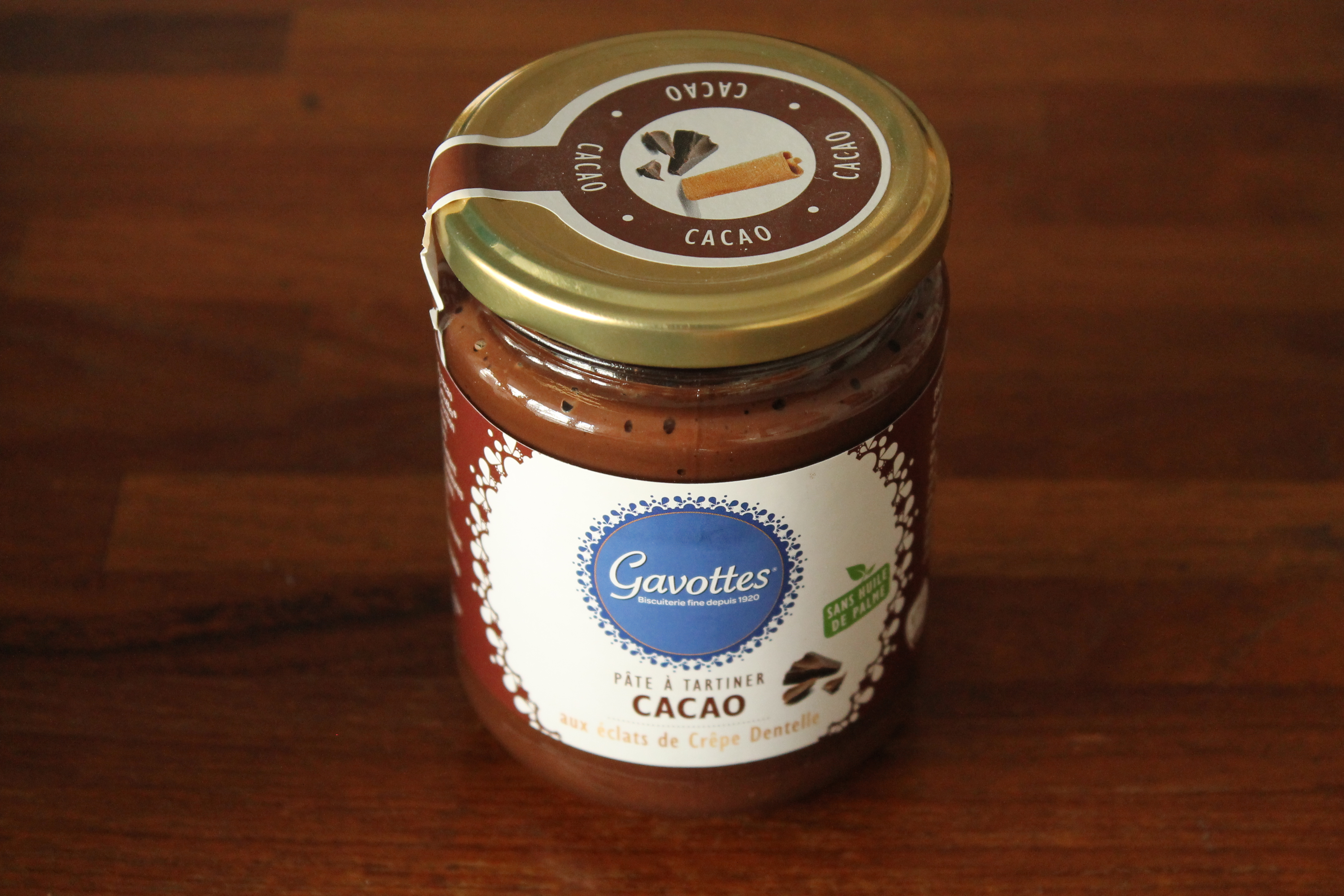 GAVOTTES - Pâte à tartiner cacao aux éclats de crêpes dentelle