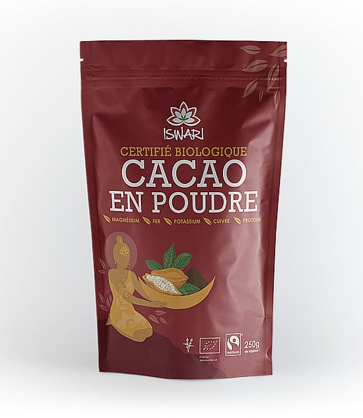 ISWARI - Cacao cru Poudre 