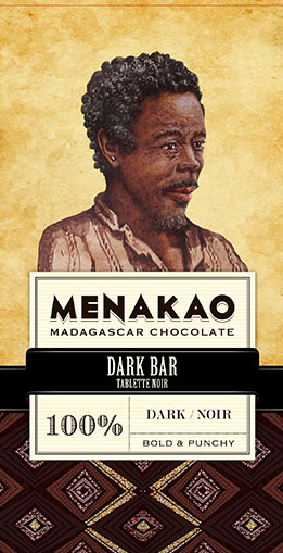 MENAKAO - Tablette 100 % aux fèves de cacao 