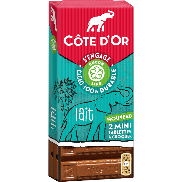 COTE D'OR -mini-tablettes à croquer Lait 