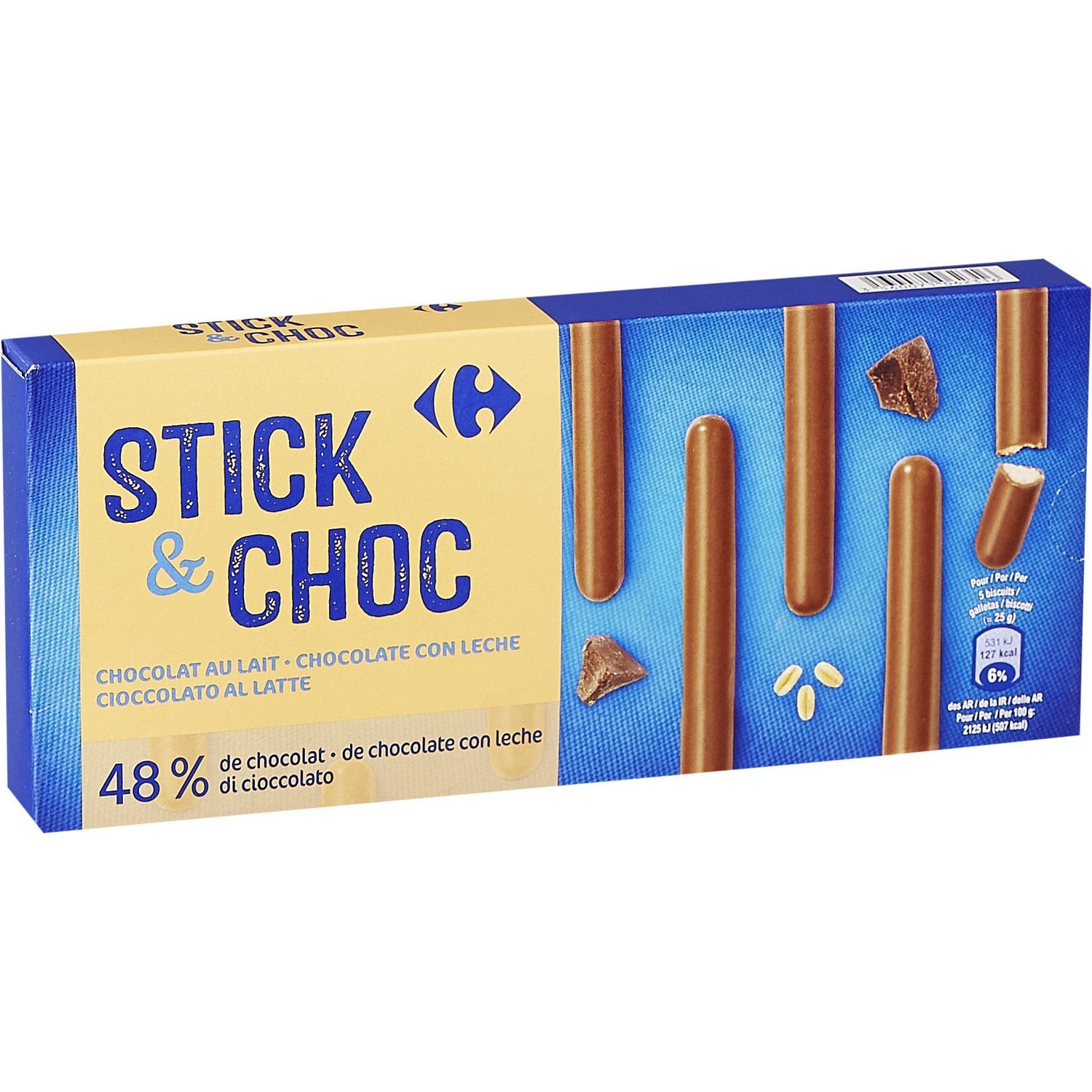 CARREFOUR - Stick & Choc Chocolat au lait 
