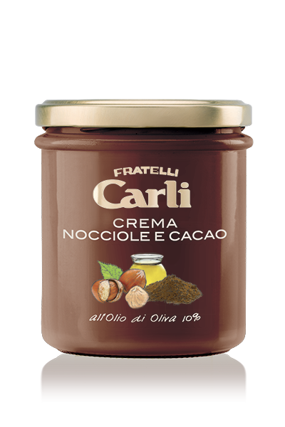 CARLI FRATELLI - Pâte à tartiner aux noisettes cacao et huile d'olive