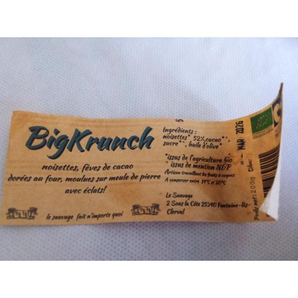 LE SAUVAGE – Pâte à tartiner Big Krunch