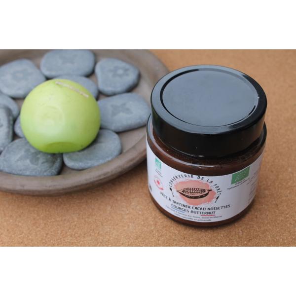 CONSERVERIE DE LA FORET – Pâte à tartiner cacao noisettes courges butternut
