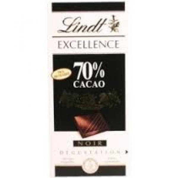 LINDT - Tablette Excellence Noir 70 % 