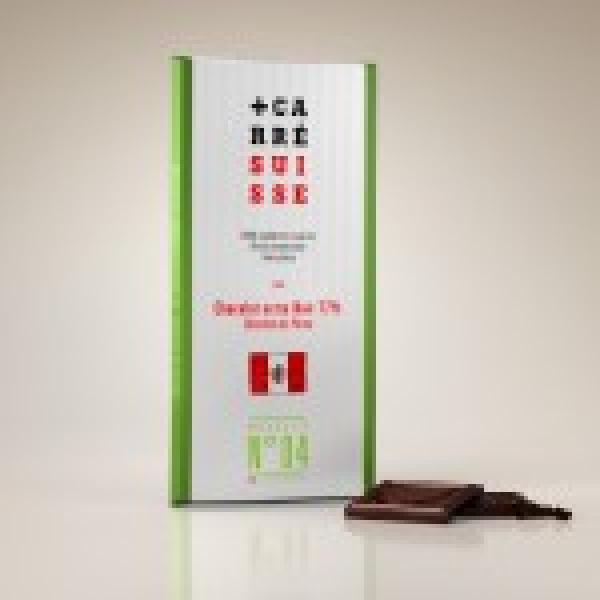 CARRE SUISSE - Tablette noir extra 77% (Pérou)