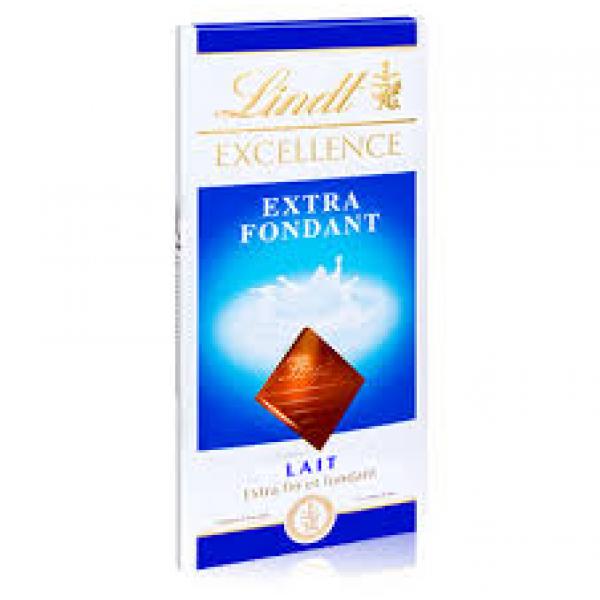 LINDT - Tablette Excellence Lait extra fin et fondant 