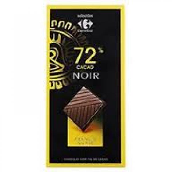 CARREFOUR - Sélection Cacao Noir 72% 