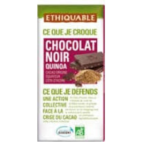 ETHIQUABLE - Tablette chocolat noir quinoa 