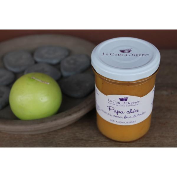 LA COUR D’ORGERES – Confiture ananas, coco, fève de tonka 