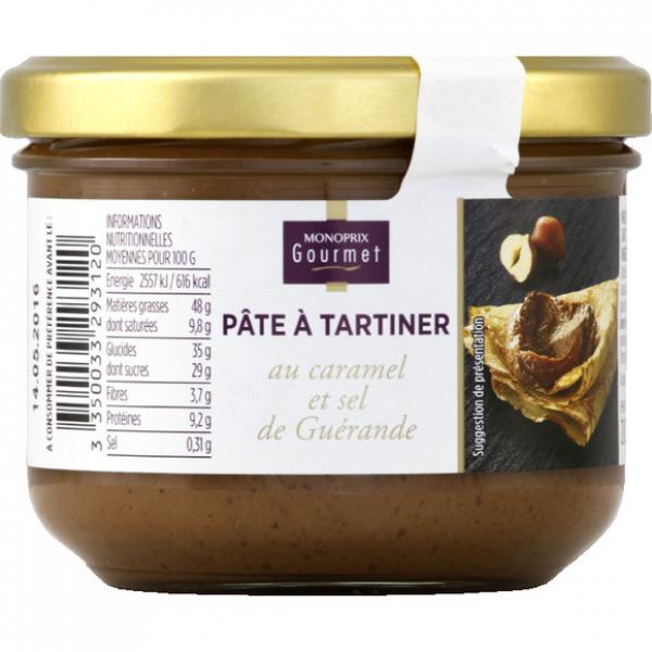 MONOPRIX - Pâte à tartiner au caramel et sel de Guérande 