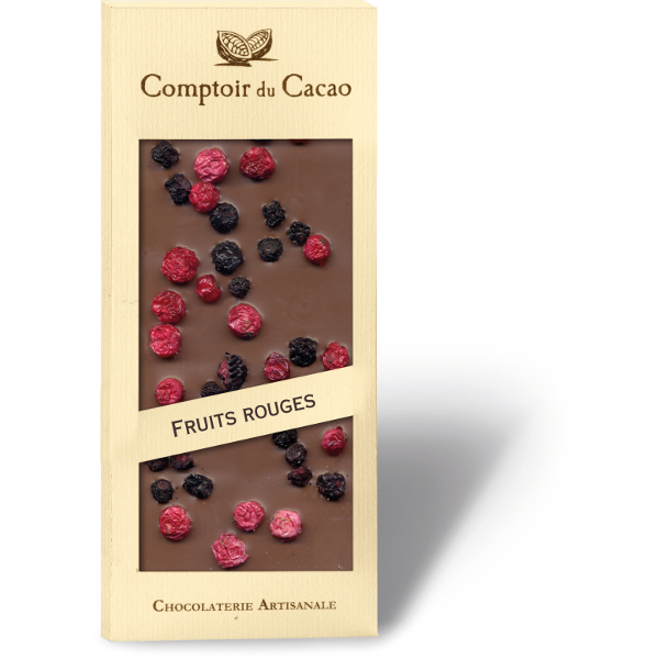 COMPTOIR DU CACAO - Fruits rouges lait 36 % 